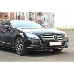 Накладка сплиттер на передний бампер на Mercedes CLS W218